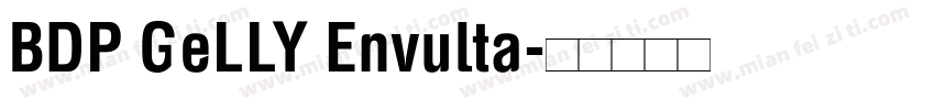 BDP GeLLY Envulta字体转换